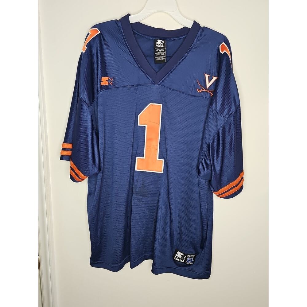 University of Virginia Cavaliers #1 Football UVA Team Starter Jersey Men's Sz XL